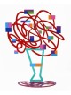 David Gerstein Signed Sculpture - Vase with Abstract Bouquet (Red)