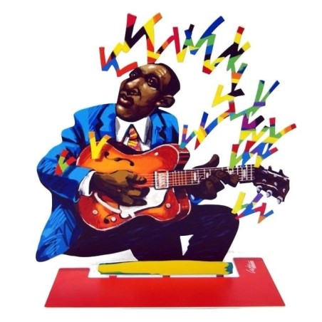 David Gerstein Signed Sculpture - Guitarist