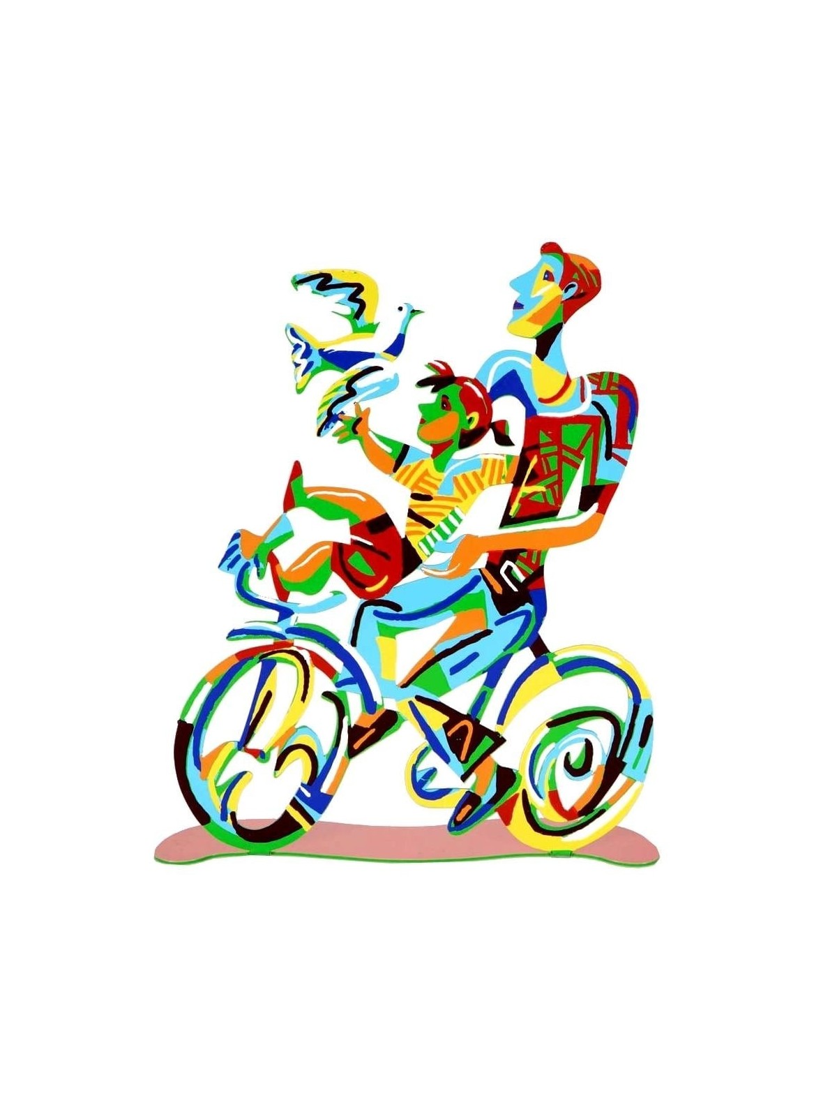 David Gerstein Signed Sculpture - Weekend Ride