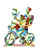 David Gerstein Signed Sculpture - Weekend Ride
