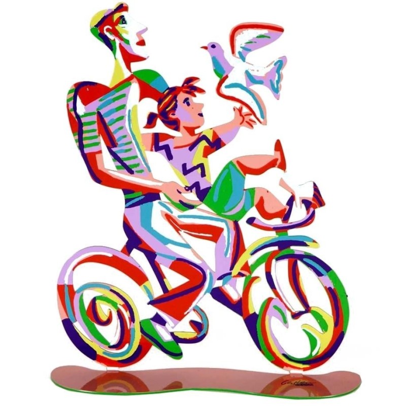 David Gerstein Signed Sculpture - Weekend Ride