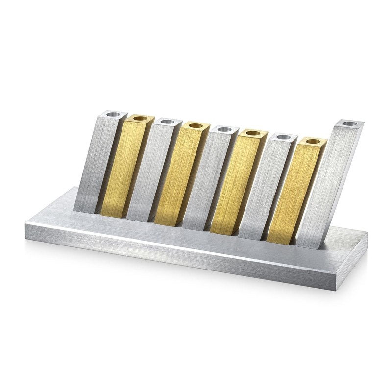Adi Sidler Anodized Aluminum Kinetic Hanukkah Menorah - Variety of Col