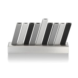 Adi Sidler Anodized Aluminum Kinetic Hanukkah Menorah - Variety of Col
