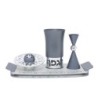 Aluminum Havdalah Set by Agayof - Sleek Design in a Variety of Colors