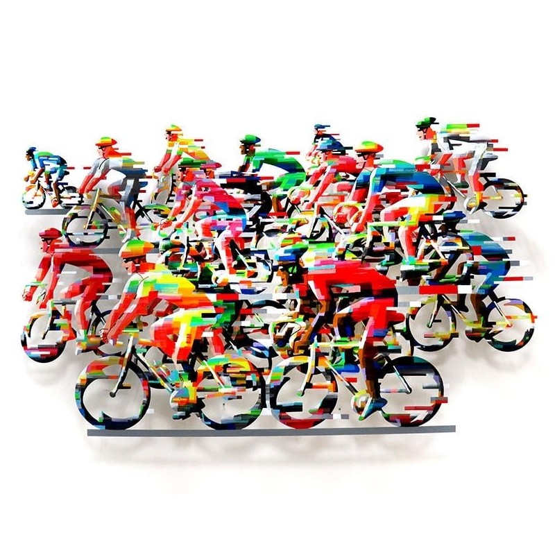 Racing: David Gerstein Limited Edition Hand Painted Wall Sculpture