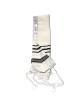Talitnia Traditional Pure Wool Tallit Black with Silver Stripes