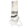Talitnia Traditional Pure Wool Tallit Black with Silver Stripes