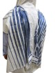 Handwoven Blue Pattern Non-Slip Tallit (Prayer Shawl) Set from Rikmat