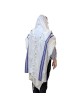 Talitnia Traditional Pure Wool Blue Tallit (Prayer Shawl)