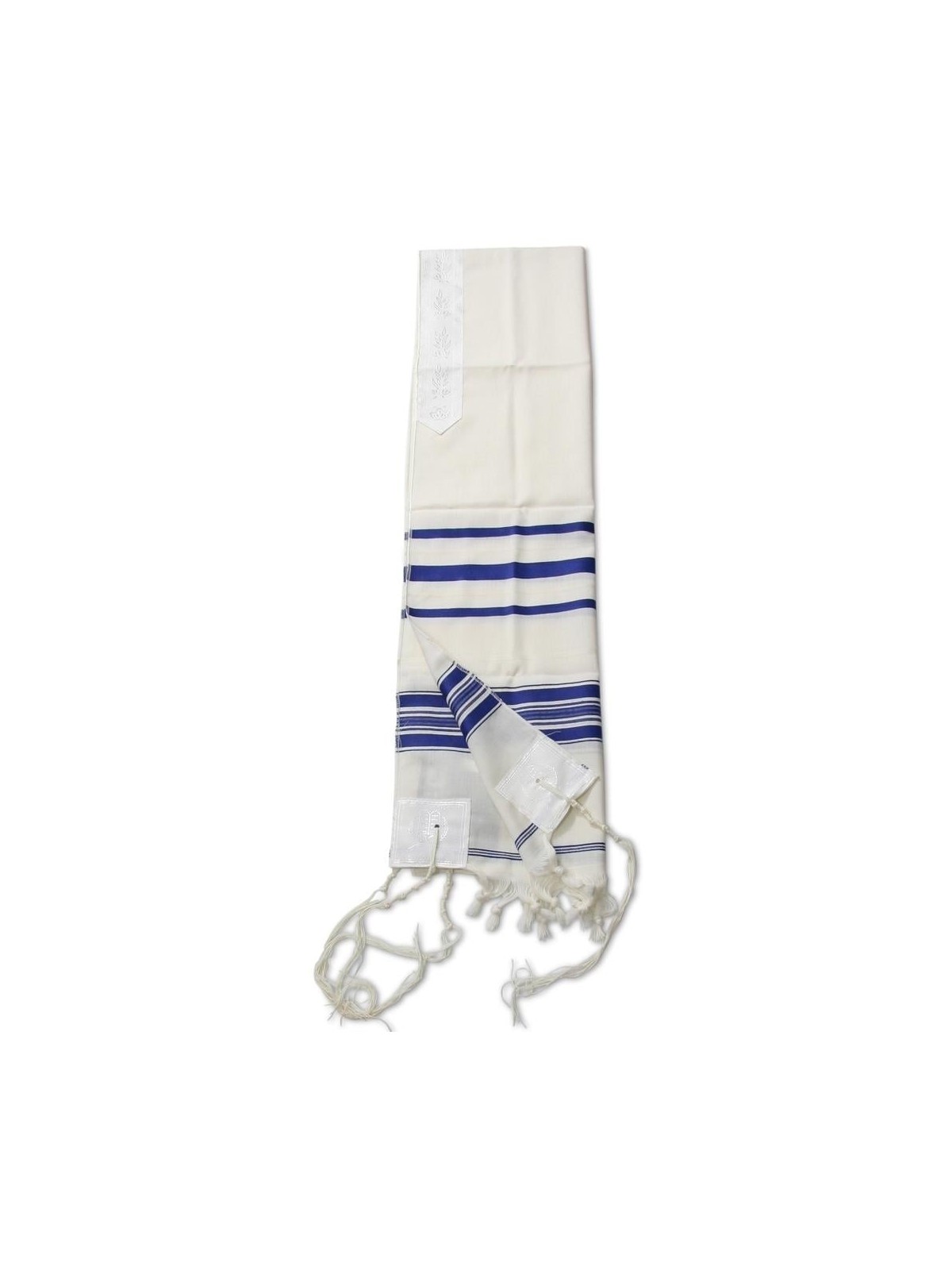 Talitnia Traditional Pure Wool Blue Tallit (Prayer Shawl)