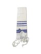 Talitnia Traditional Pure Wool Blue Tallit (Prayer Shawl)