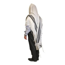 Talitnia Traditional Pure Wool Tallit - Black
