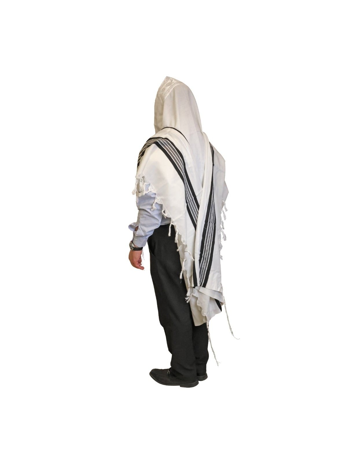 Talitnia Traditional Pure Wool Tallit - Black