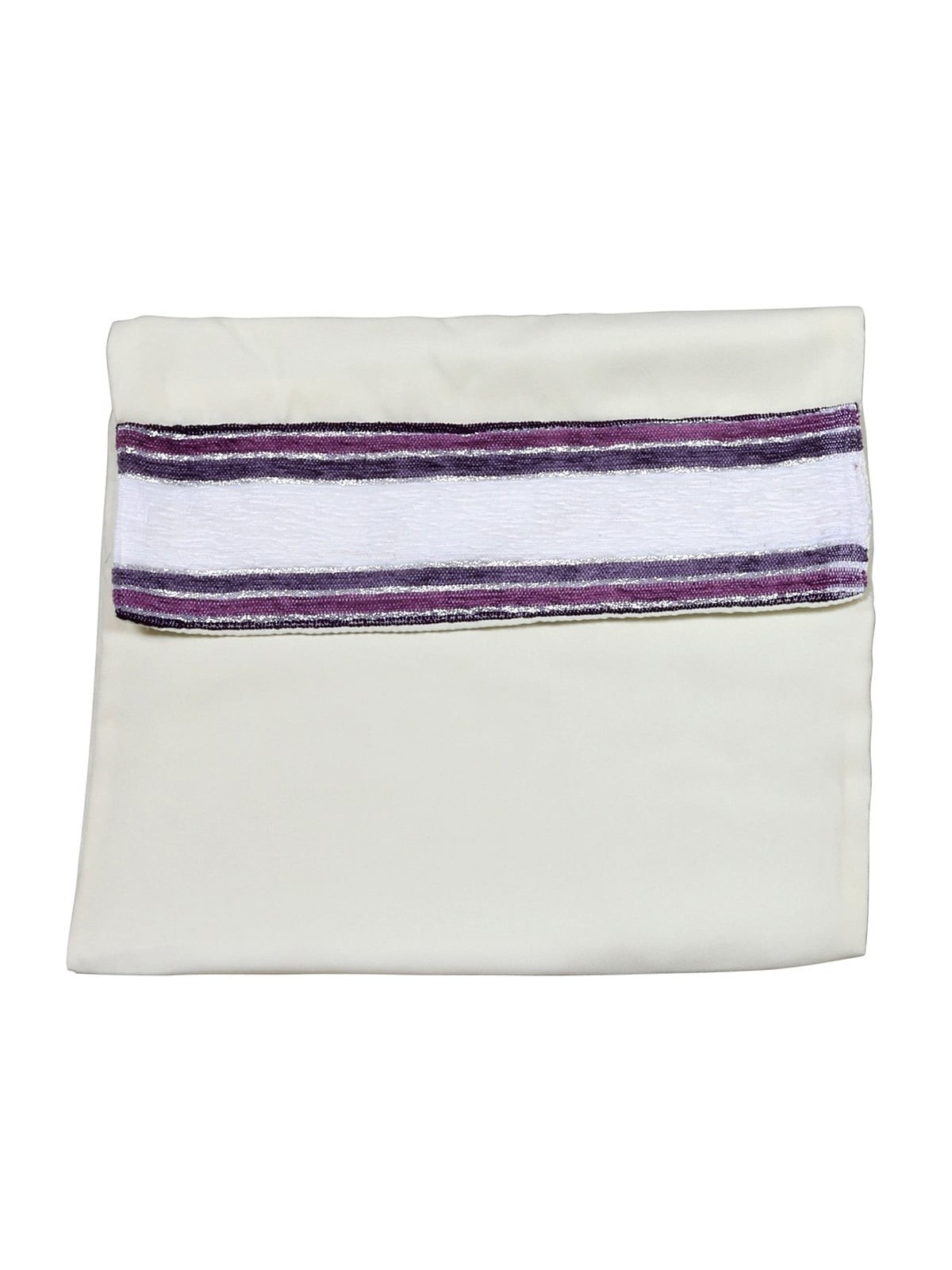 Handwoven Purple Pattern Tallit (Prayer Shawl) Set from Rikmat Elimele
