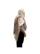 Handwoven Burgundy Pattern Tallit (Prayer Shawl) Set from Rikmat Elime