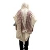 Handwoven Burgundy Pattern Tallit (Prayer Shawl) Set from Rikmat Elime