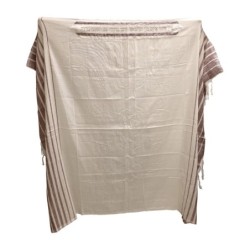 Handwoven Burgundy Pattern Tallit (Prayer Shawl) Set from Rikmat Elime