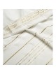 Talitnia Acrylic Tallit (Prayer Shawl) - White and Gold Stripes