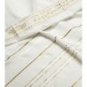 Talitnia Acrylic Tallit (Prayer Shawl) - White and Gold Stripes