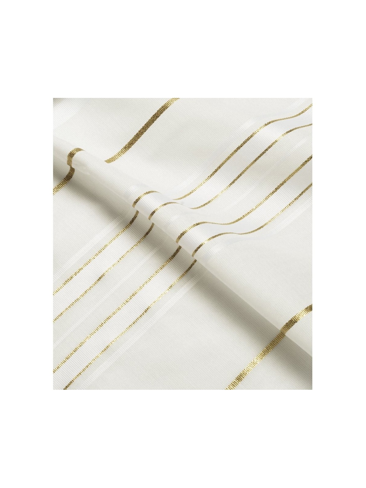 Talitnia Acrylic Tallit (Prayer Shawl) - White and Gold Stripes