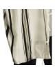 Talitnia Acrylic Tallit - Black and Silver