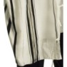 Talitnia Acrylic Tallit - Black and Silver