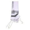 Talitnia Acrylic Tallit - Black and Silver