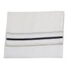Handwoven Black & Silver Pattern Non-Slip Tallit (Prayer Shawl) Set fr