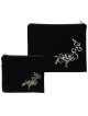High Quality Velvet Tallit and Tefillin Bag Set With Embroidered Artis