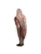Handwoven Earthy Tone Pattern Tallit (Prayer Shawl) from Rikmat Elimel