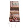 Handwoven Earthy Tone Pattern Tallit (Prayer Shawl) from Rikmat Elimel