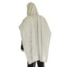 Talitnia Acrylic Tallit - White and Silver
