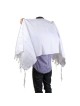 Talitnia Acrylic Tallit - White and Silver