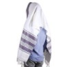 Talitnia Carmel Tallit - White and Purple