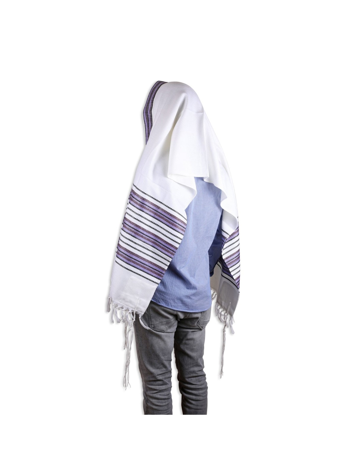 Talitnia Carmel Tallit - White and Purple