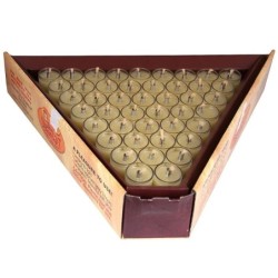 Set of 44 Pre-Filled Gelled Olive Oil Cups for Hanukkah (25 mm)