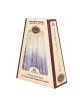 Luxury Hanukkah Candles Purples & White