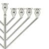 Hazorfim Silver-Plated Chabad Oil Hanukkah Menorah