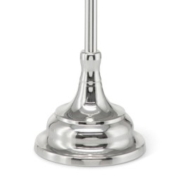 Hazorfim Silver-Plated Chabad Oil Hanukkah Menorah