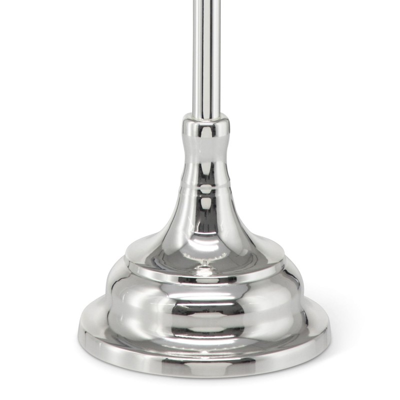 Hazorfim Silver-Plated Chabad Oil Hanukkah Menorah