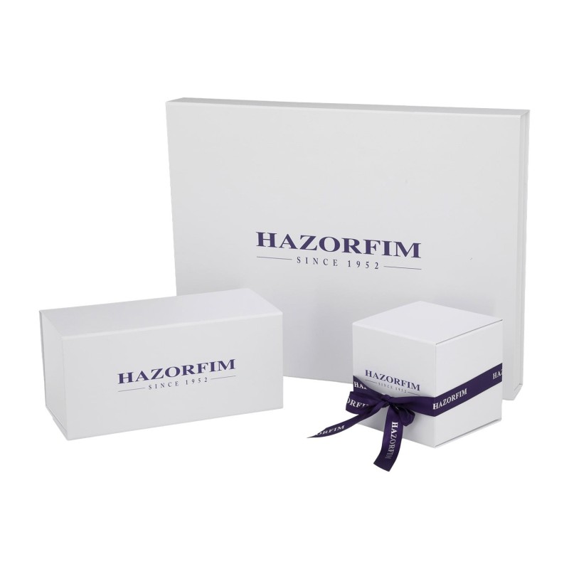 Hazorfim Silver-Plated Chabad Oil Hanukkah Menorah