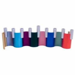 Multi Color Hanukkah Menorah - The Wall. Agayof Design