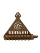 Triangular Hanukkah Menorah. Replica. South Europe 14th Century (Bronz