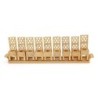 Israel Museum Brass Little Chairs Hanukkah Menorah - 19th - 20th Centu