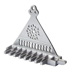 Triangular Hanukkah Menorah. Replica. South Europe 14th Century (Silve