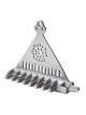 Triangular Hanukkah Menorah. Replica. South Europe 14th Century (Silve