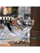 Modern Silver-Plated Oil Hanukkah Menorah with Round Branches by Hazor