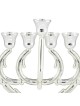 Elegant Silver-Plated Oil Hanukkah Menorah by Hazorfim