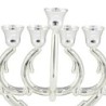 Elegant Silver-Plated Oil Hanukkah Menorah by Hazorfim