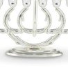 Elegant Silver-Plated Oil Hanukkah Menorah by Hazorfim